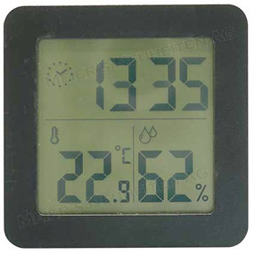 Werbeartikel Wand Uhr mit Thermometer