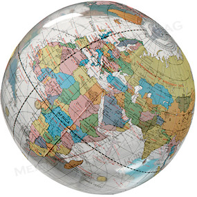 Werbeartikel Wasserball Weltkugel   (Aufblasbare Weltkugel)